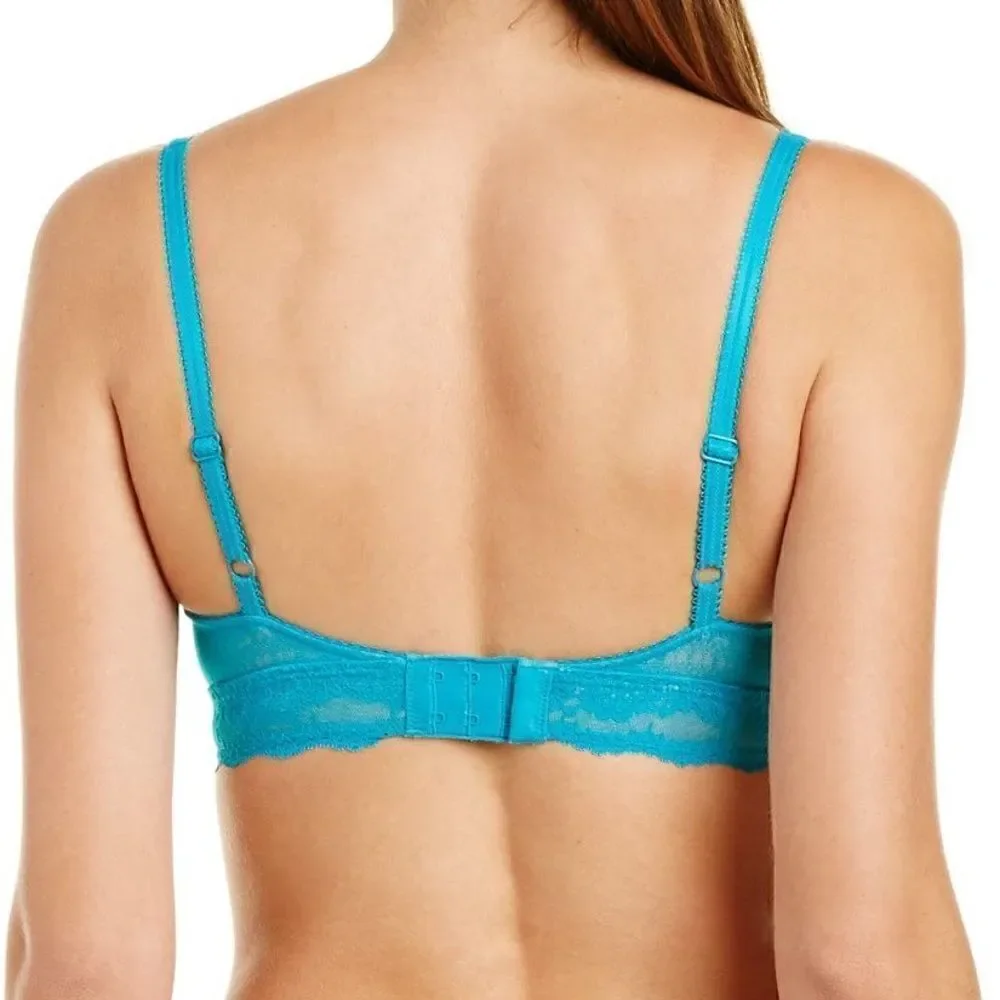 Wacoal The Insider Wire Free Lace Mesh Bra 38 Capri Breeze 852212